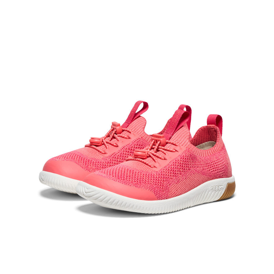 Pink White Kids' Keen KNX Knit Sneakers | HLE1966JA