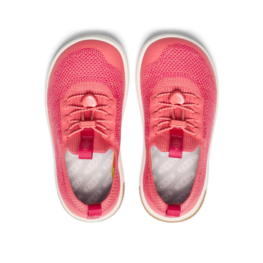 Pink White Kids' Keen KNX Knit Sneakers | HLE1966JA