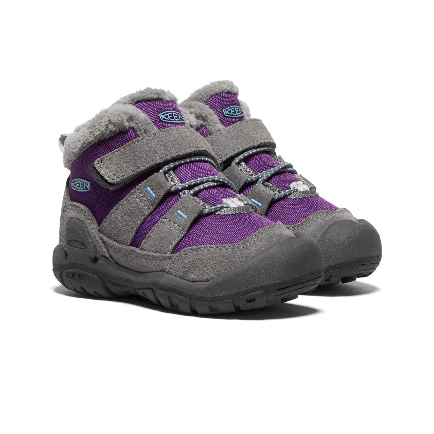 Purple Grey Toddlers Keen Knotch Snow Boots | HTV8859XM