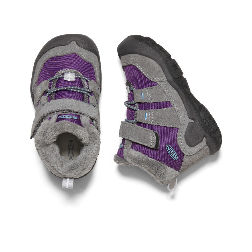 Purple Grey Toddlers Keen Knotch Snow Boots | HTV8859XM