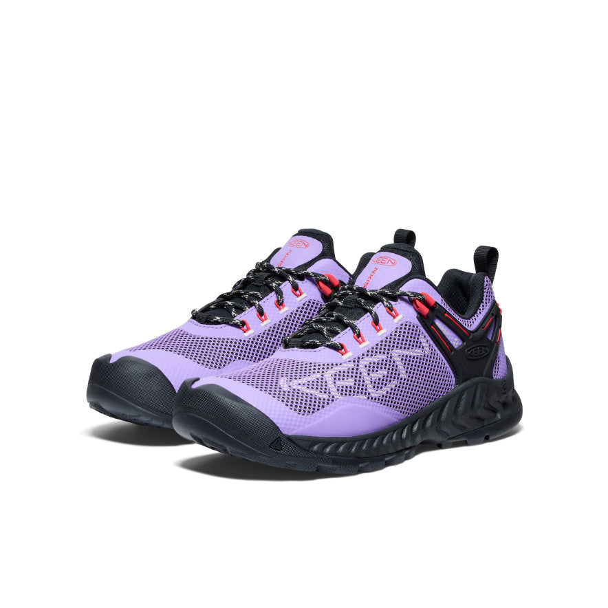 Purple Red Women Keen NXIS EVO Waterproof Work Shoes | DGC7647XW