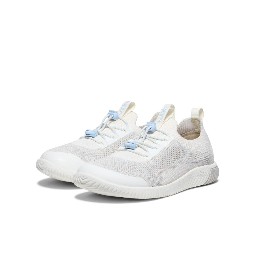 White Big Kids' Keen KNX Knit Sneakers | CJF7422RN