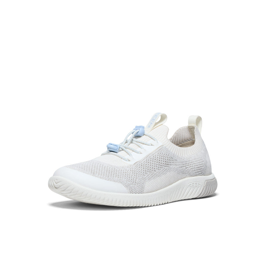 White Big Kids' Keen KNX Knit Sneakers | CJF7422RN