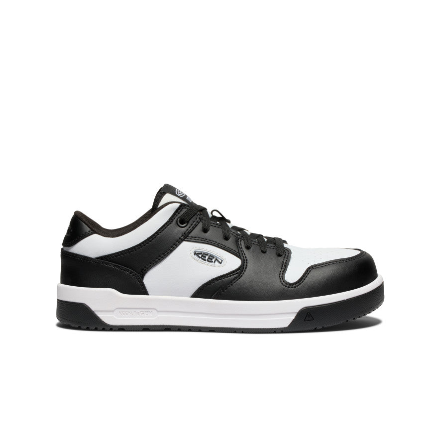 White Black Men Keen Overton Work Shoes | TKS8772UQ