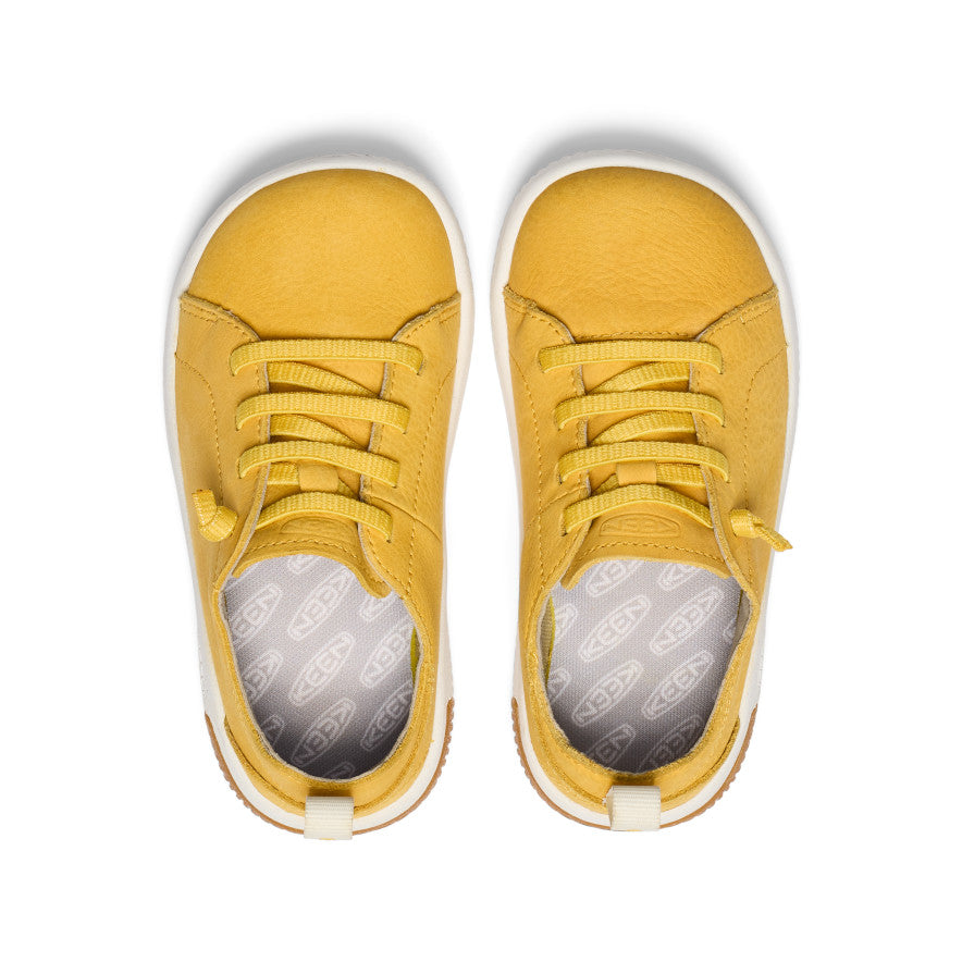 Yellow White Kids' Keen KNX Leather Sneakers | TOP2567PC