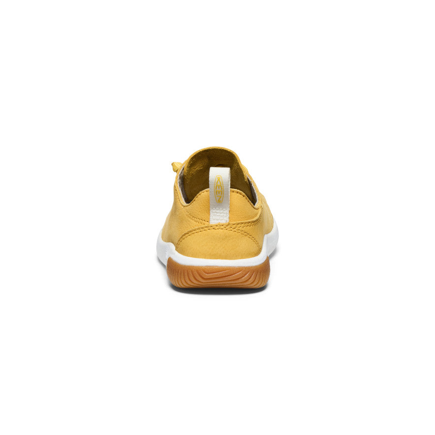 Yellow White Kids' Keen KNX Leather Sneakers | TOP2567PC